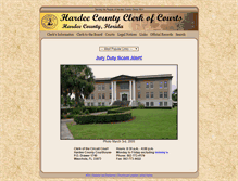 Tablet Screenshot of hardeeclerk.com